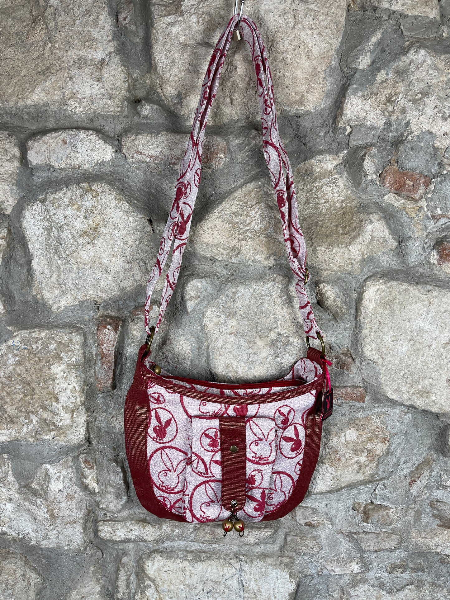 Y2K Playboy Shoulder Bag Red Deadstock 2007