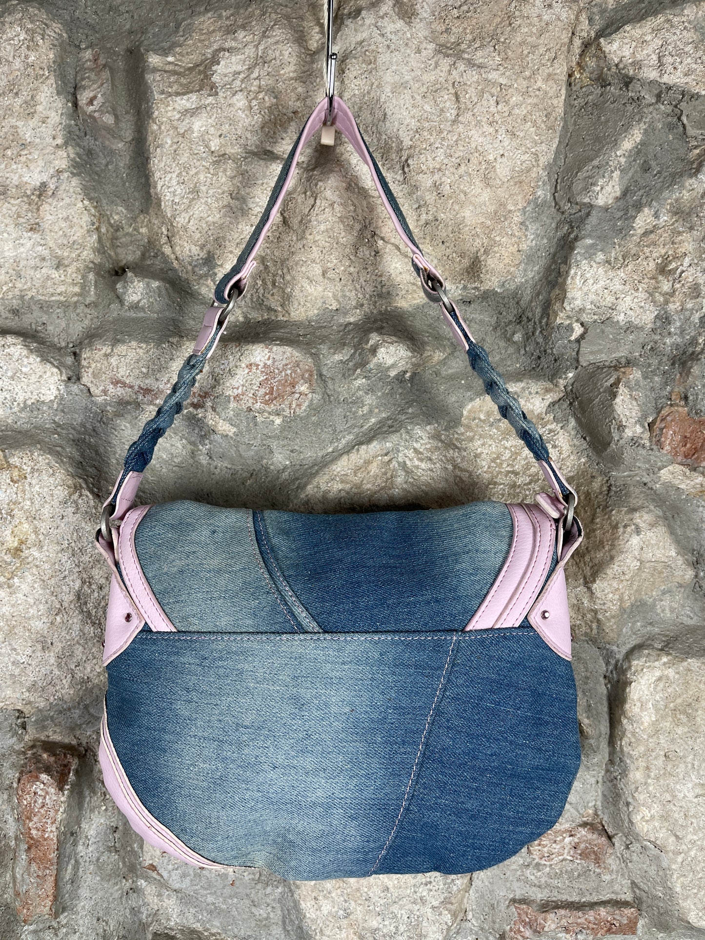 Y2K Playboy Shoulder Bag Denim Blue Pink Deadstock 2004