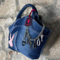 Y2K Playboy Denim Hand Bag Blue Deadstock 2004