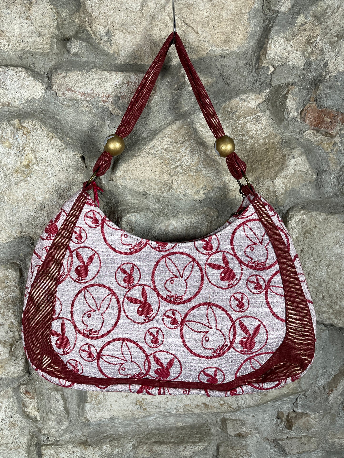 Y2K Playboy Shoulder Bag Red Deadstock 2007