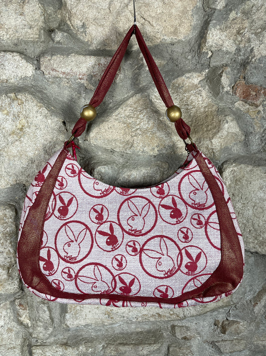 Y2K Playboy Shoulder Bag Red Deadstock 2007