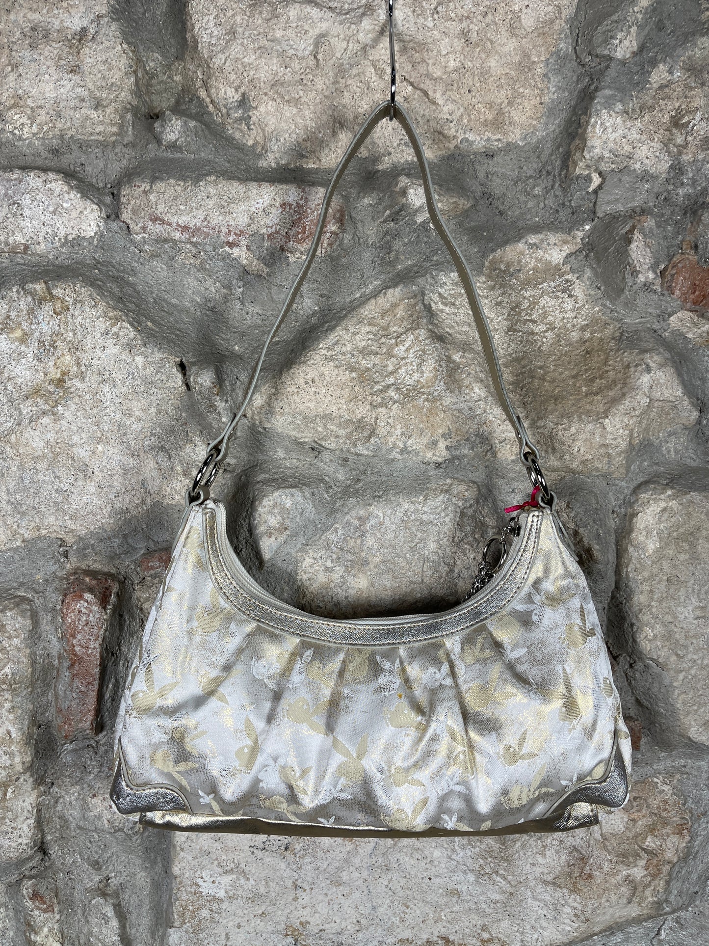 Y2K Playboy Shoulder Bag Beige Creme Deadstock 2007