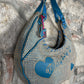 Y2K PLayboy Shoulder Bag Jute Blue Deadstock 2004