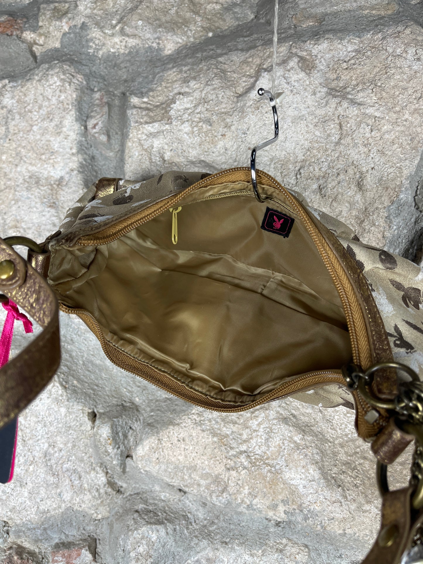 Y2K Playboy Shoulder Bag Gold Deadstock 2007
