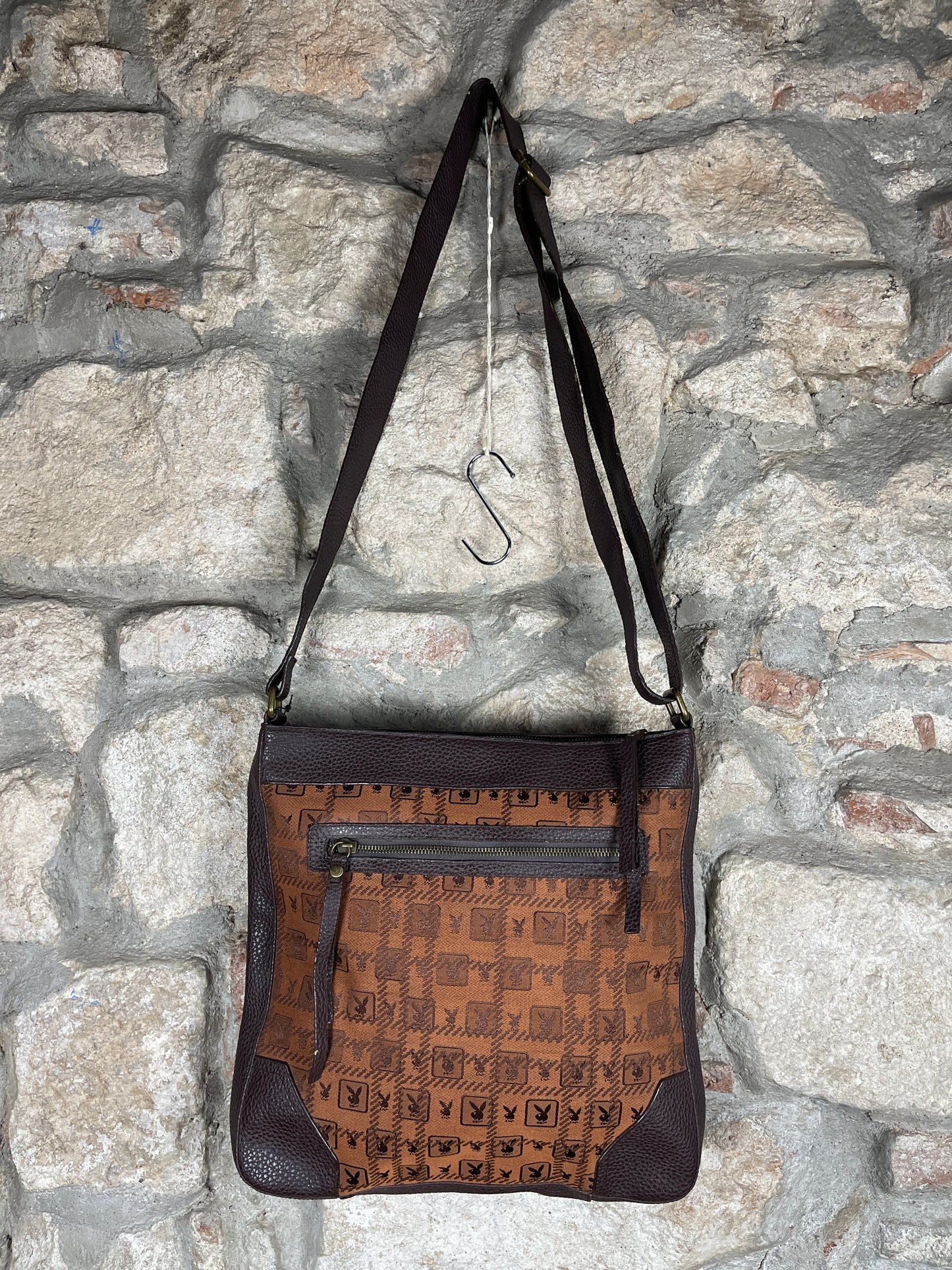 Y2K Playboy Shoulder Bag Brown Bronze Deadstock