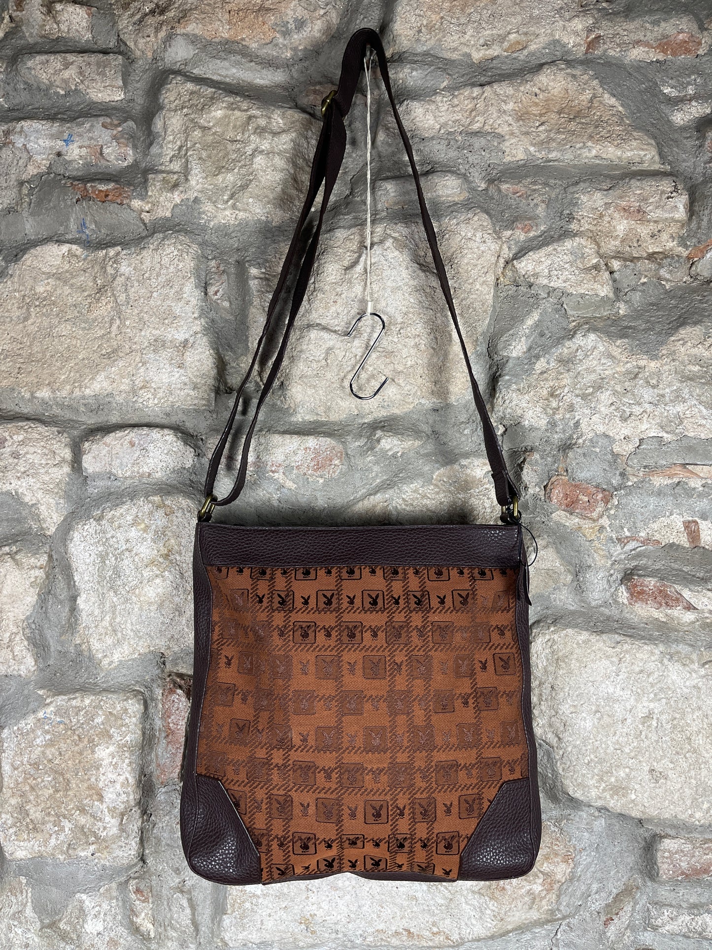 Y2K Playboy Shoulder Bag Brown Bronze Deadstock