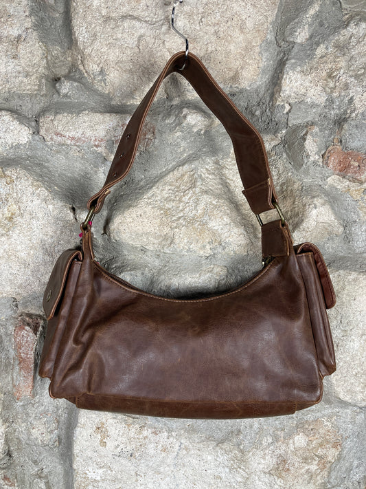 Y2K Playboy Shoulder Bag Brown Deadstock 2004