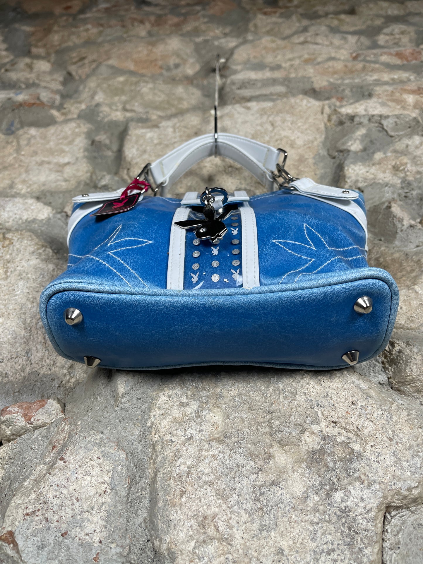 Y2K Playboy Hand Bag Blue Deadstock 2004