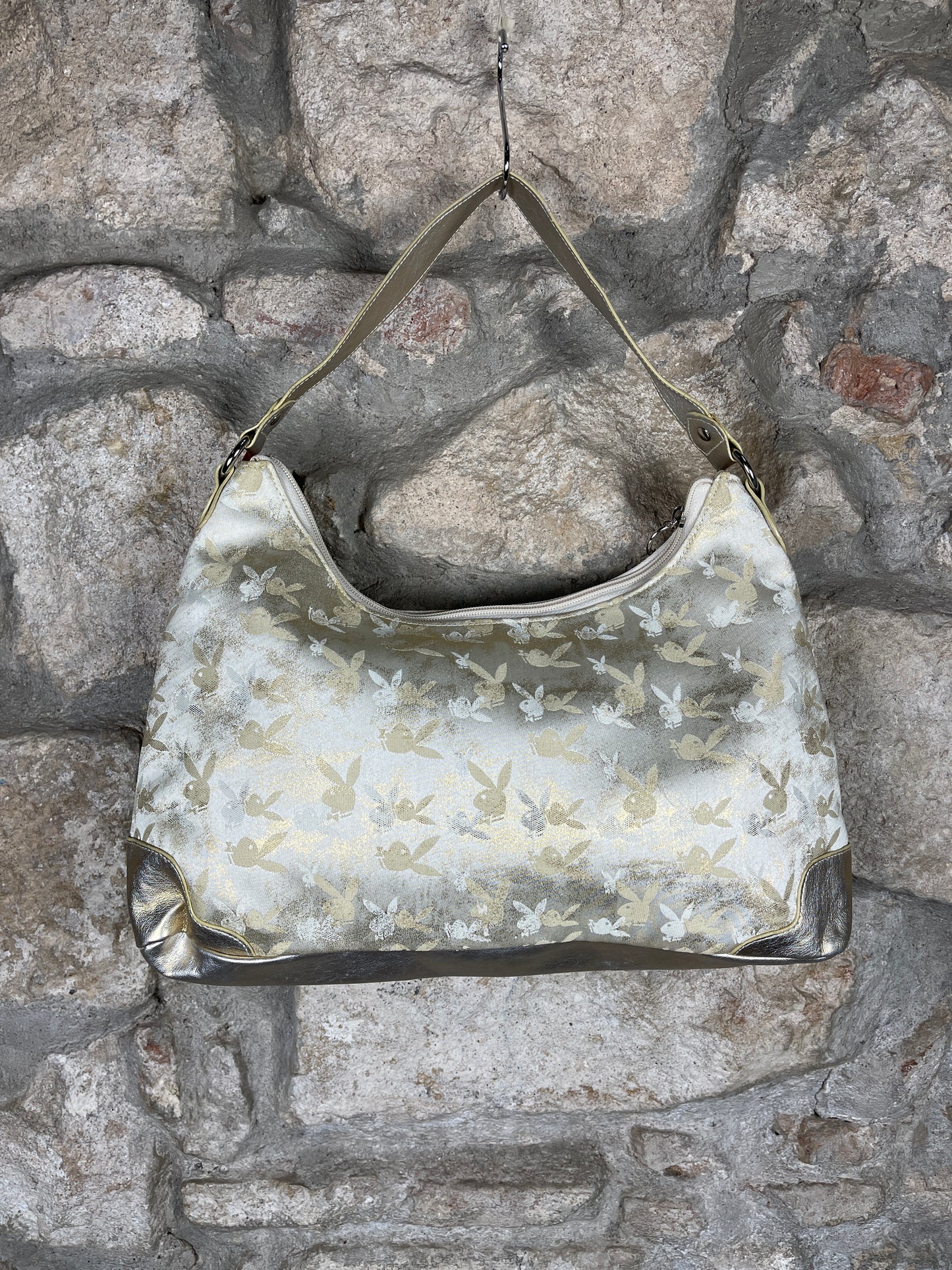 Y2K Playboy Shoulder Bag Creme Deadstock 2007