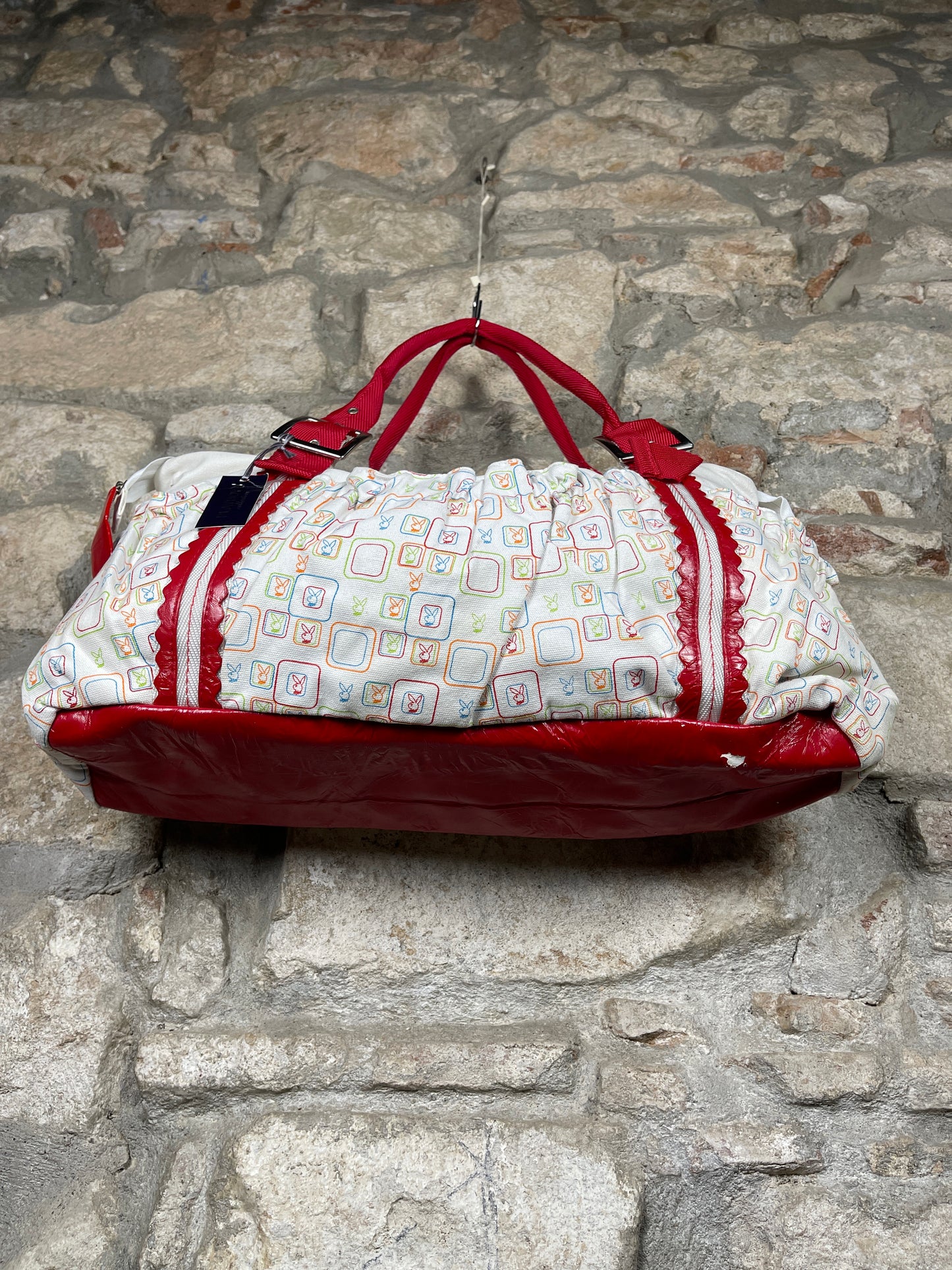 Y2K Playboy Shoulder Bag Big Red White 2005