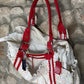 Y2K Playboy Shoulder Bag Big Red White 2005