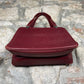 Vintage Maruem Hand Bag Leather Red Japan