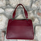 Vintage Maruem Hand Bag Leather Red Japan