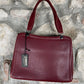 Vintage Maruem Hand Bag Leather Red Japan