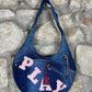 Y2K Playboy Denim Shoulder Bag Blue Deadstock 2004
