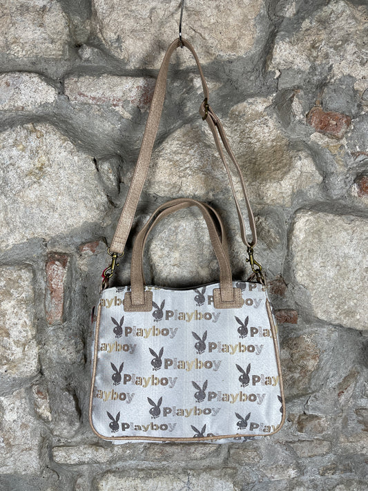 Y2K Playboy Shoulder Bag Creme Deadstock 2007