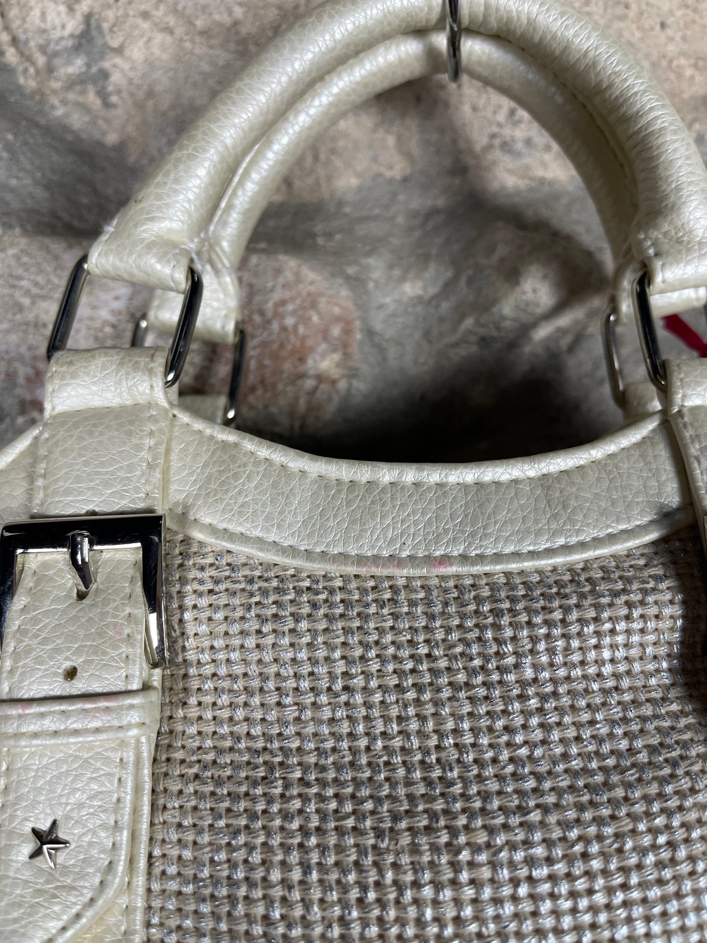 Y2K Playboy Hand Bag Creme Deadstock 2004