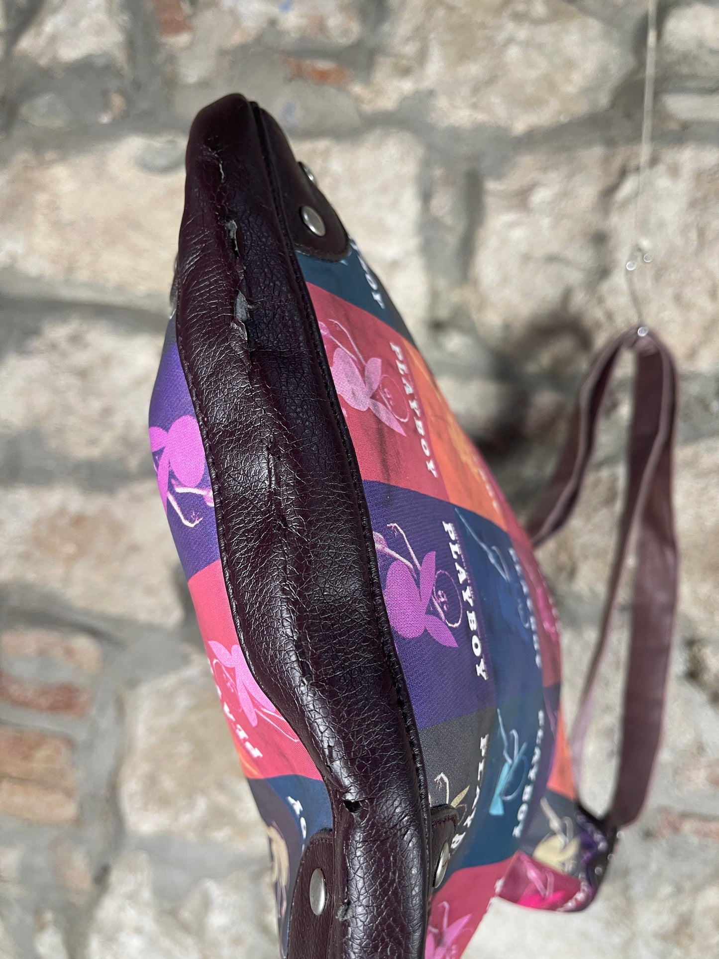 Y2K Playboy Shoulder Bag Multicolor Deadstock 2004