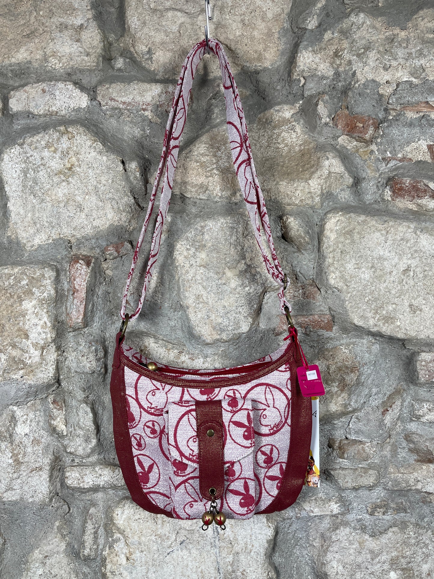 Y2K Playboy Shoulder Bag Red Deadstock 2007