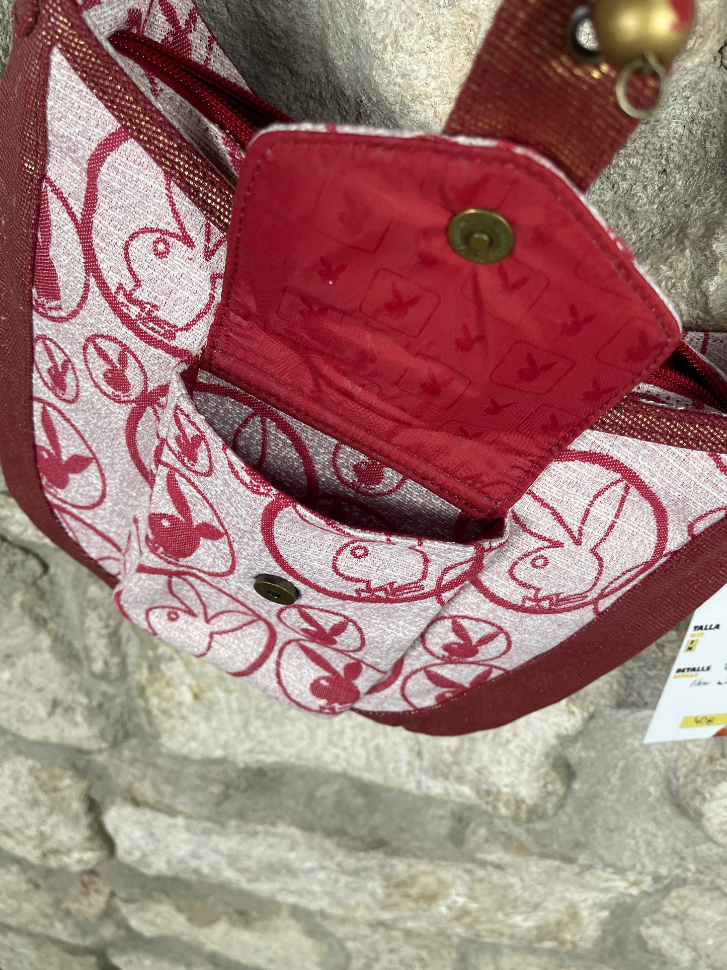 Y2K Playboy Shoulder Bag Red Deadstock 2007