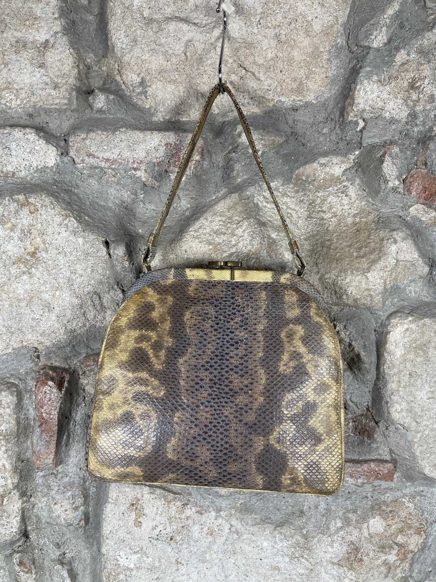 Vintage Hand Bag Snake Pattern