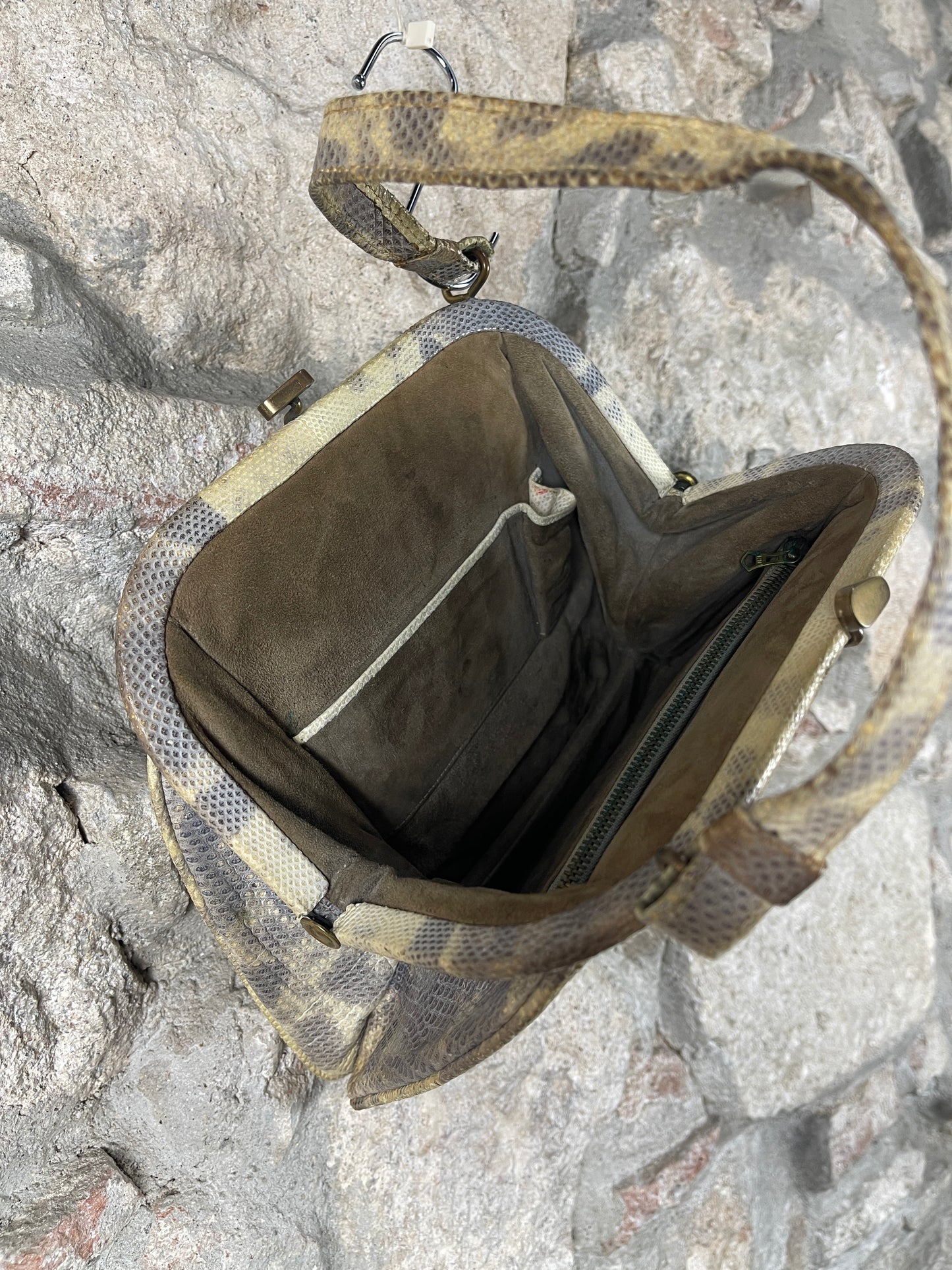Vintage Hand Bag Snake Pattern