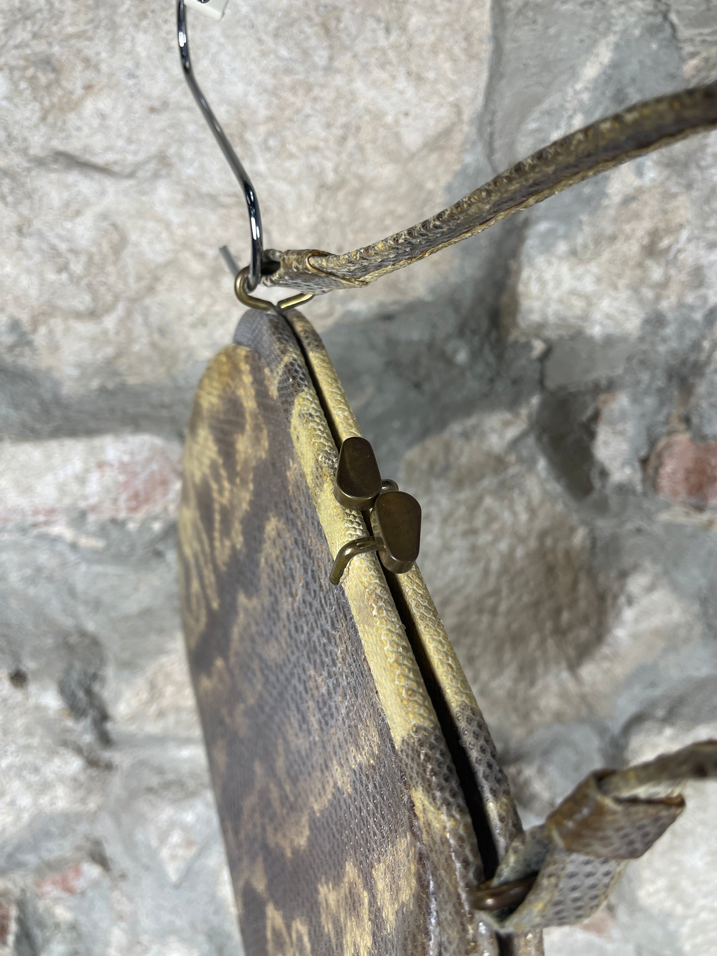 Vintage Hand Bag Snake Pattern