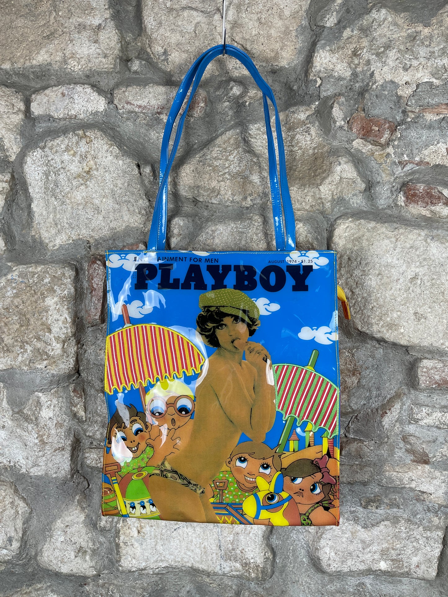 Y2K Playboy Bag Beach Multicolor Vinyl