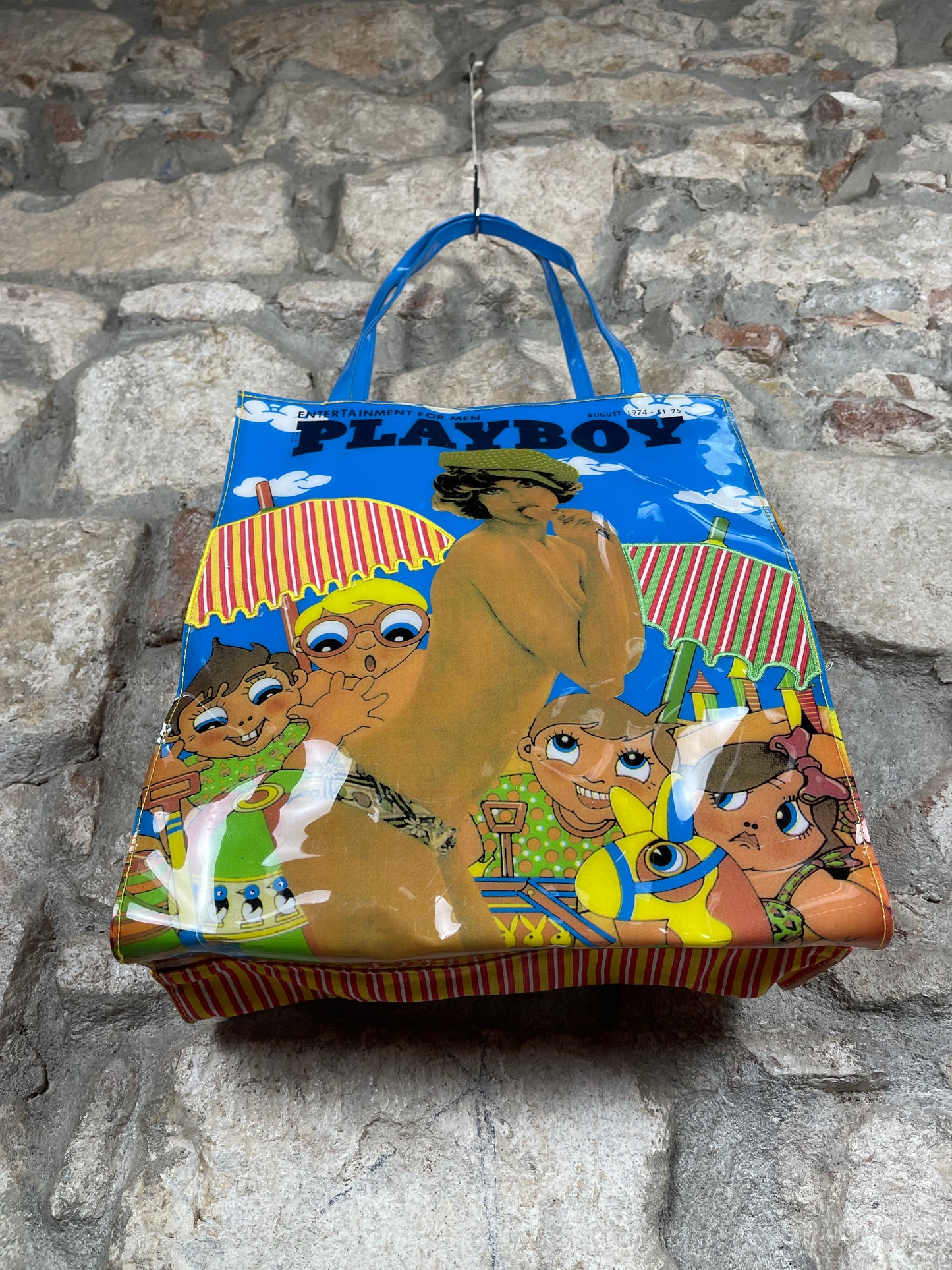 Y2K Playboy Bag Beach Multicolor Vinyl