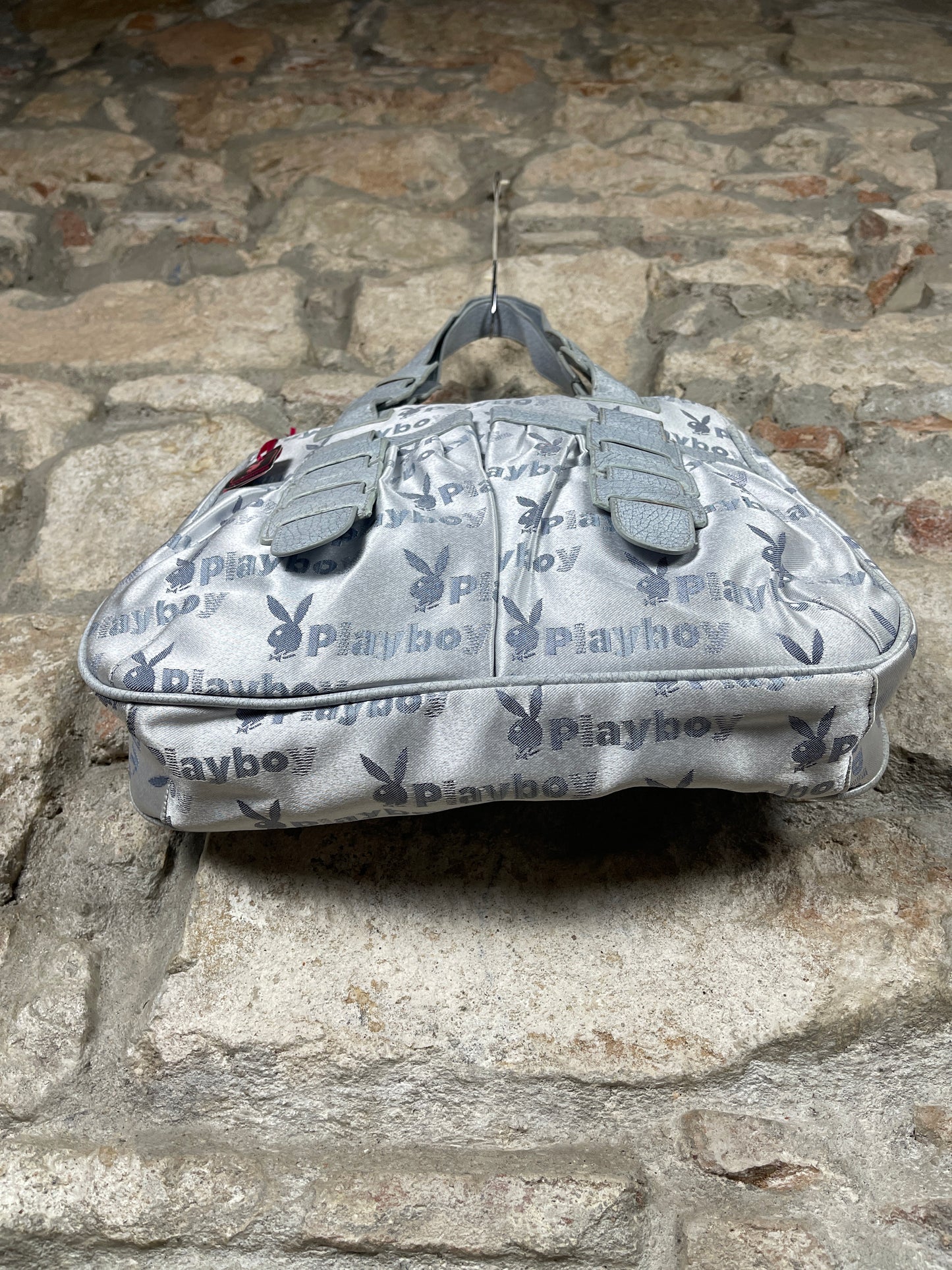 Y2K Playboy Shoulder Bag Metallic Blue Deadstock 2008