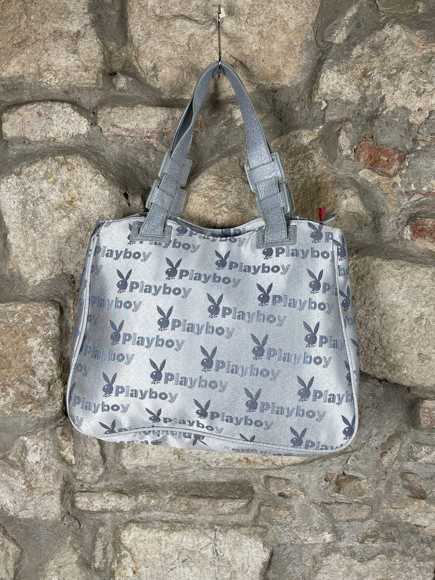 Y2K Playboy Shoulder Bag Metallic Blue Deadstock 2008