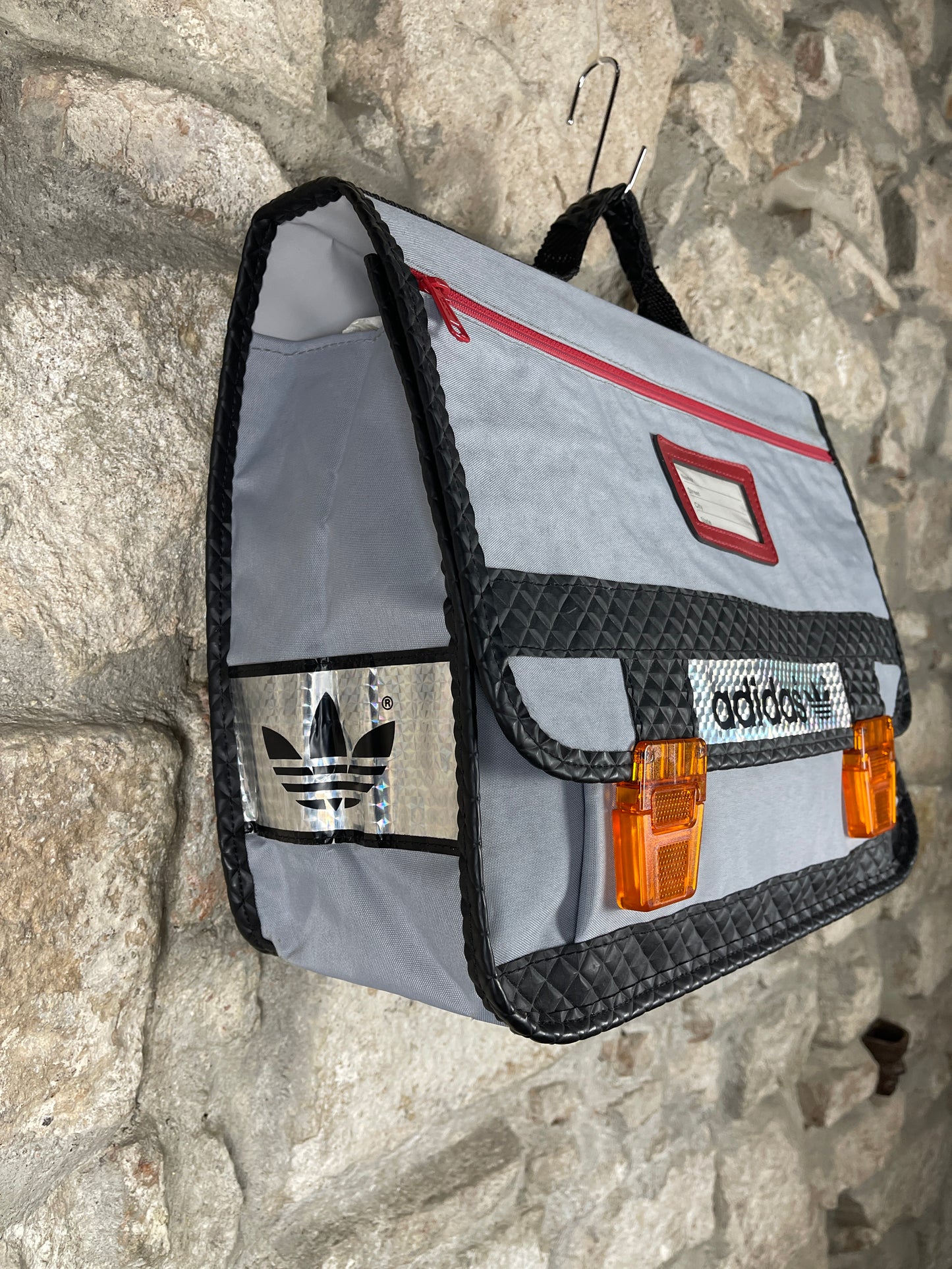 Vintage Adidas Business Bag Gray 80s