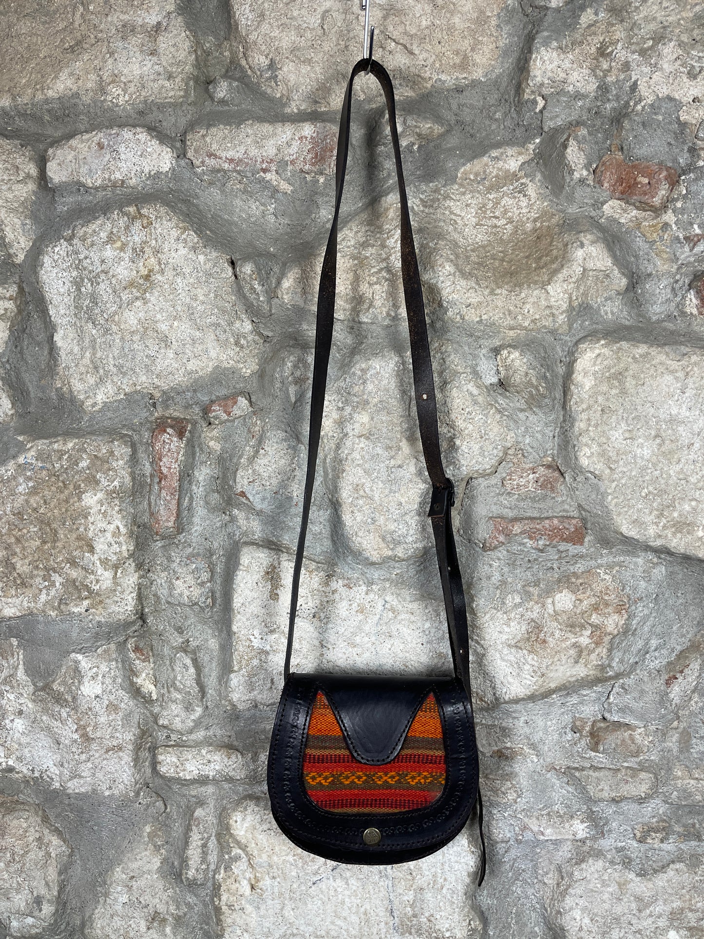 Vintage Hobo Shoulder Bag Leather