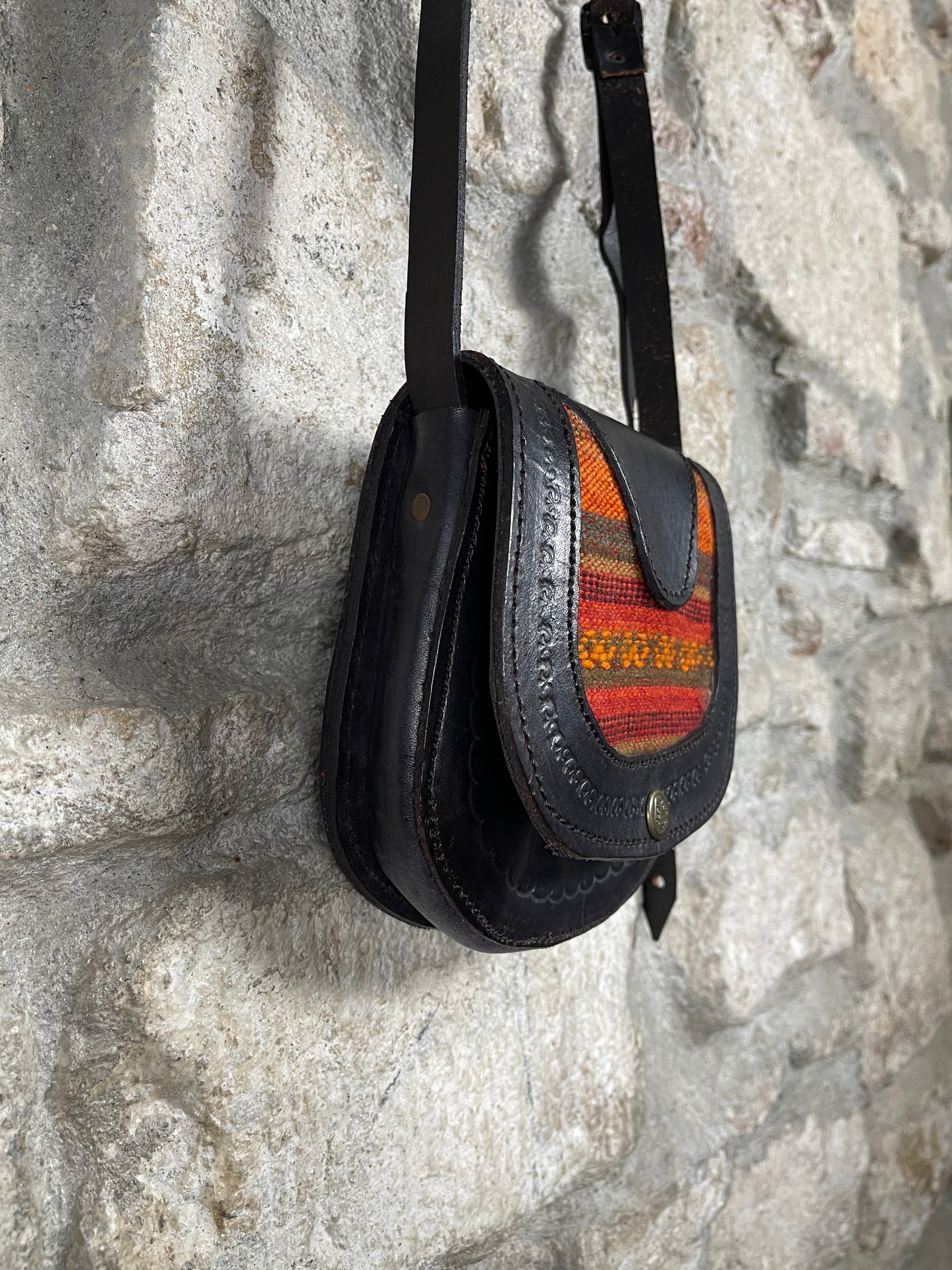 Vintage Hobo Shoulder Bag Leather