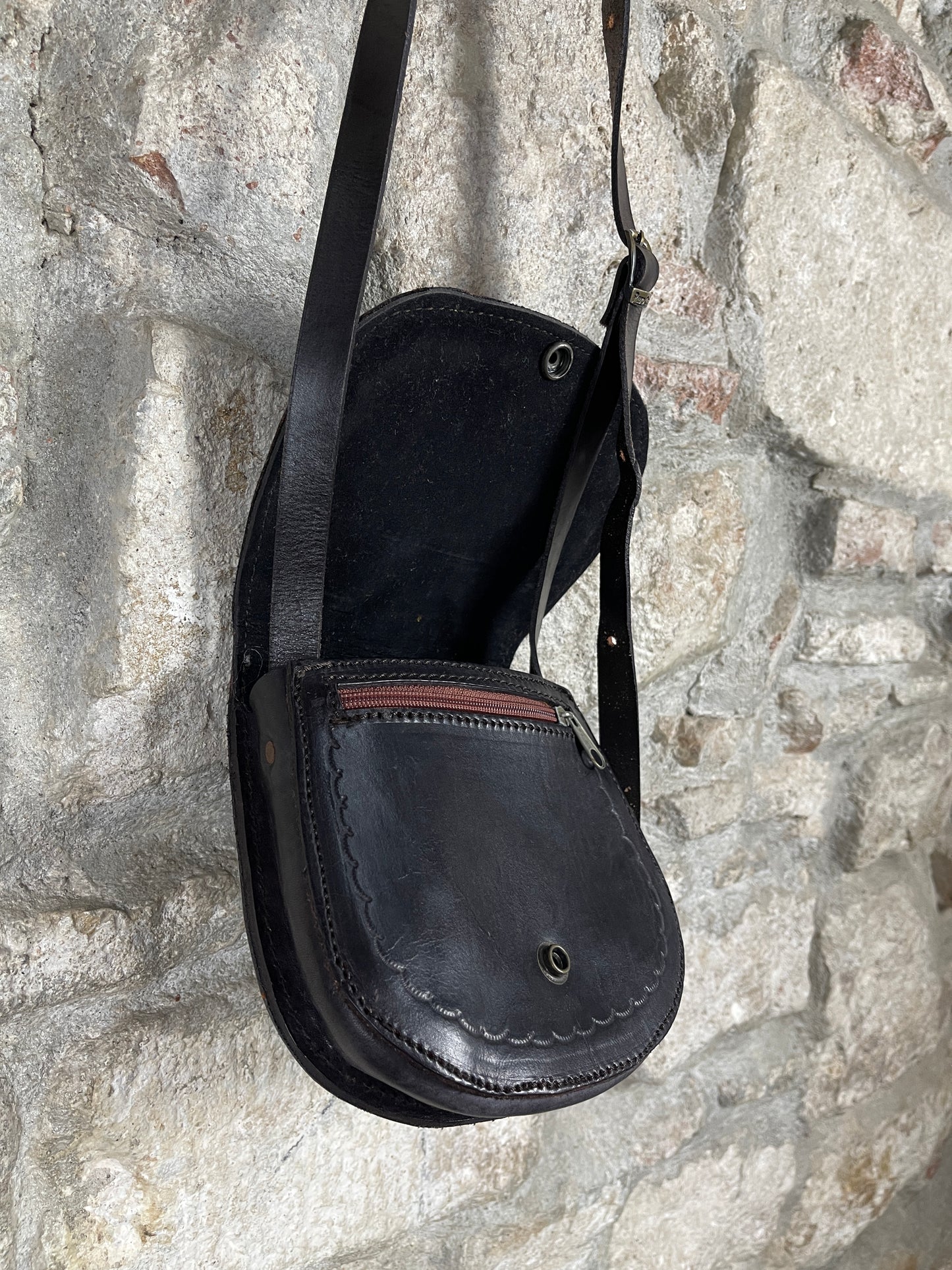 Vintage Hobo Shoulder Bag Leather