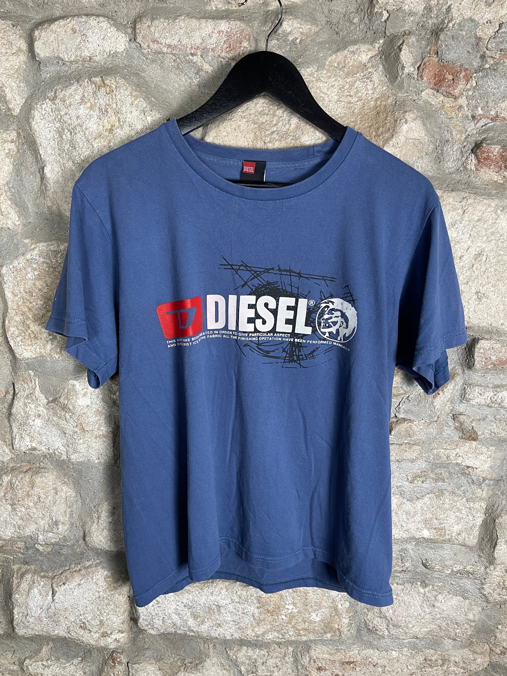 Y2K Diesel T-Shirt Blue L