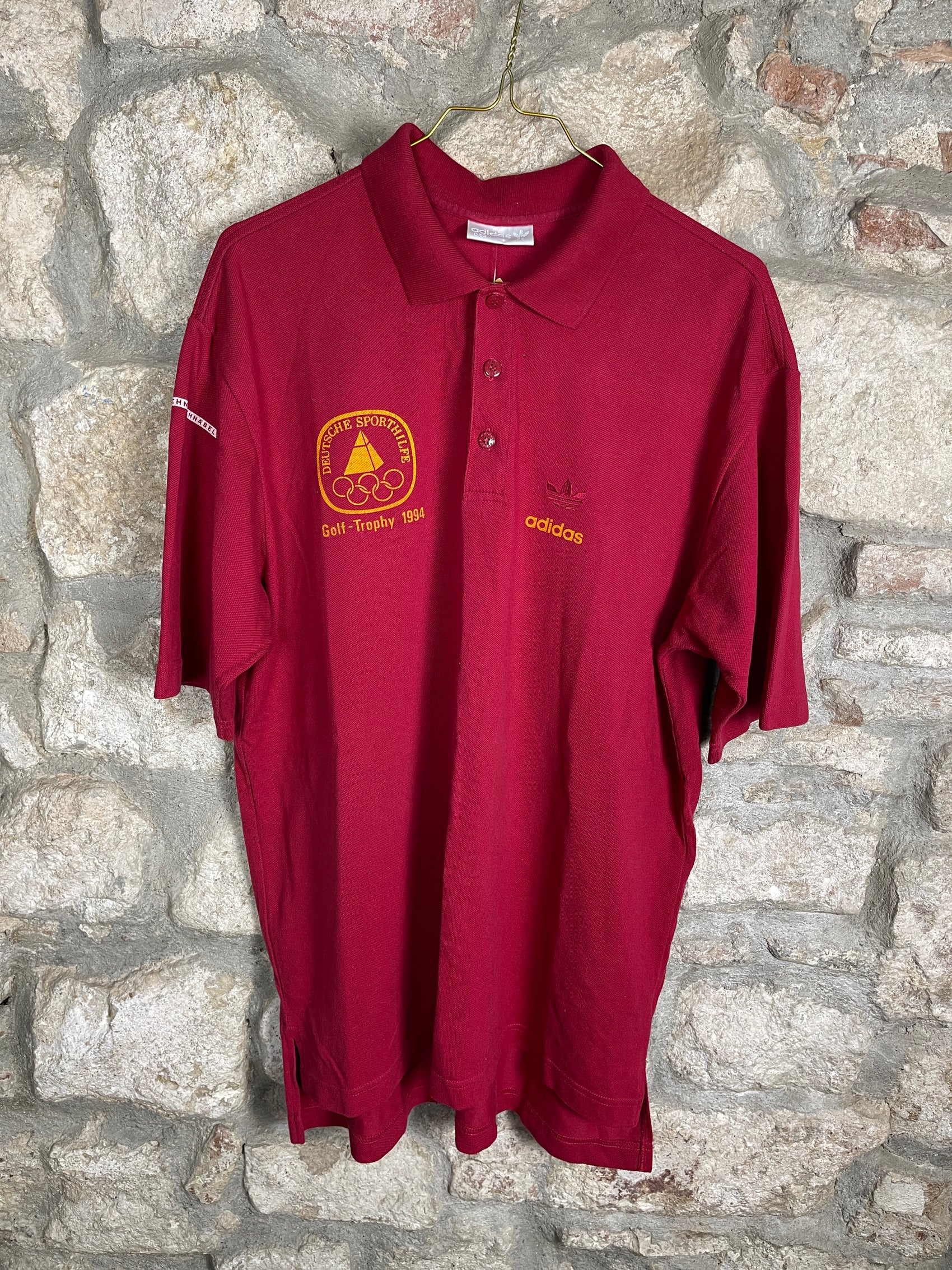 Vintage Adidas Polo Shirt Deutsche Sporthilfe 1994 XL