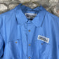 Vintage Shuvit Blue Short Sleeve Shirt 90s XXL