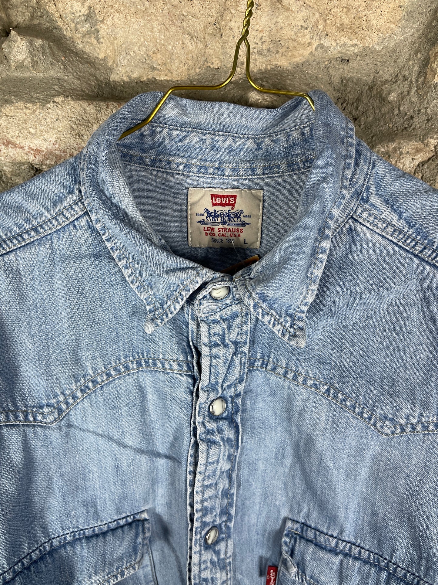 Vintage Levi´s Denim Long Sleeve Shirt L