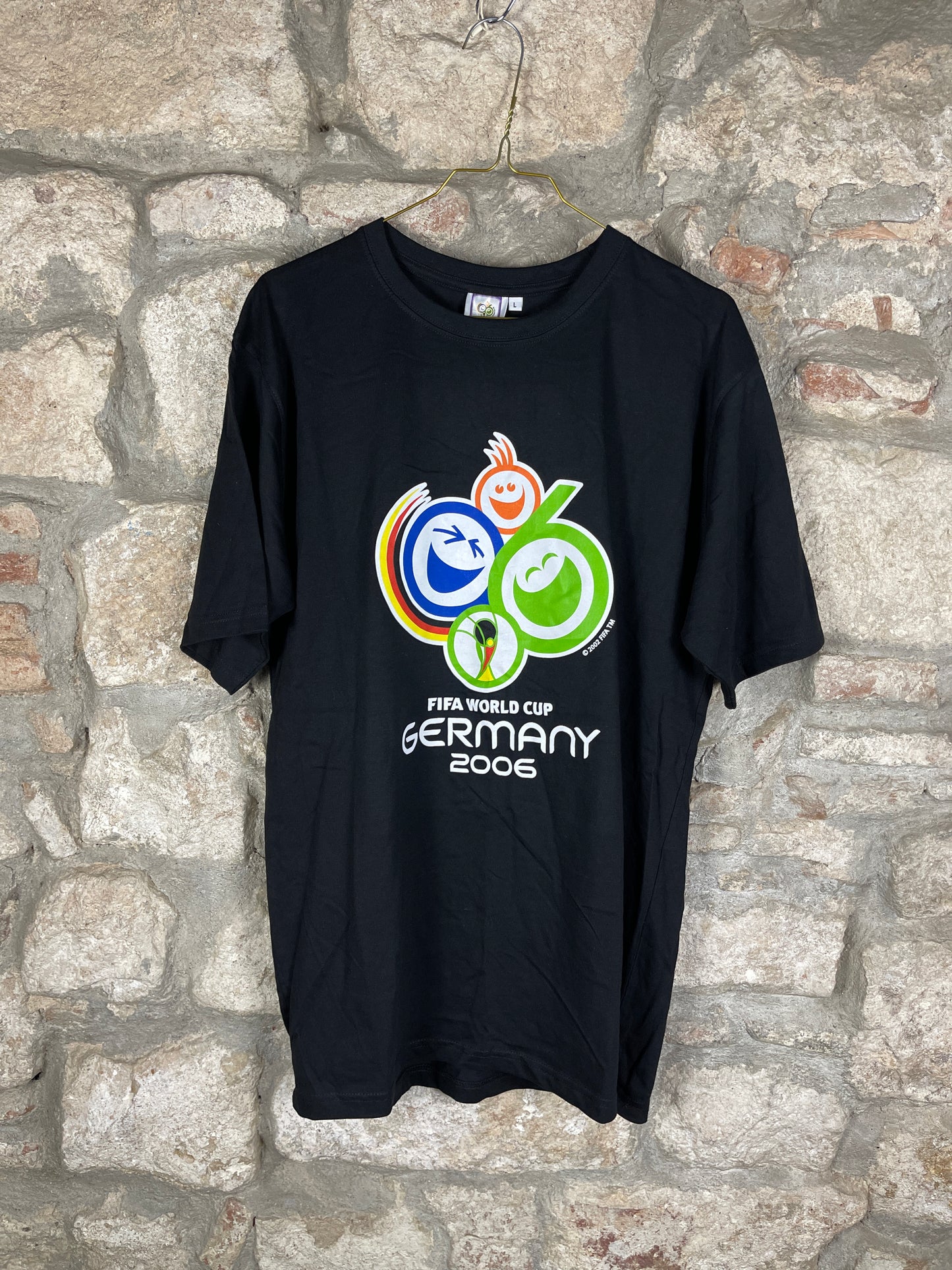 Y2k Fifa Football World Cup Germany T-Shirt Black 2006 Deadstock L
