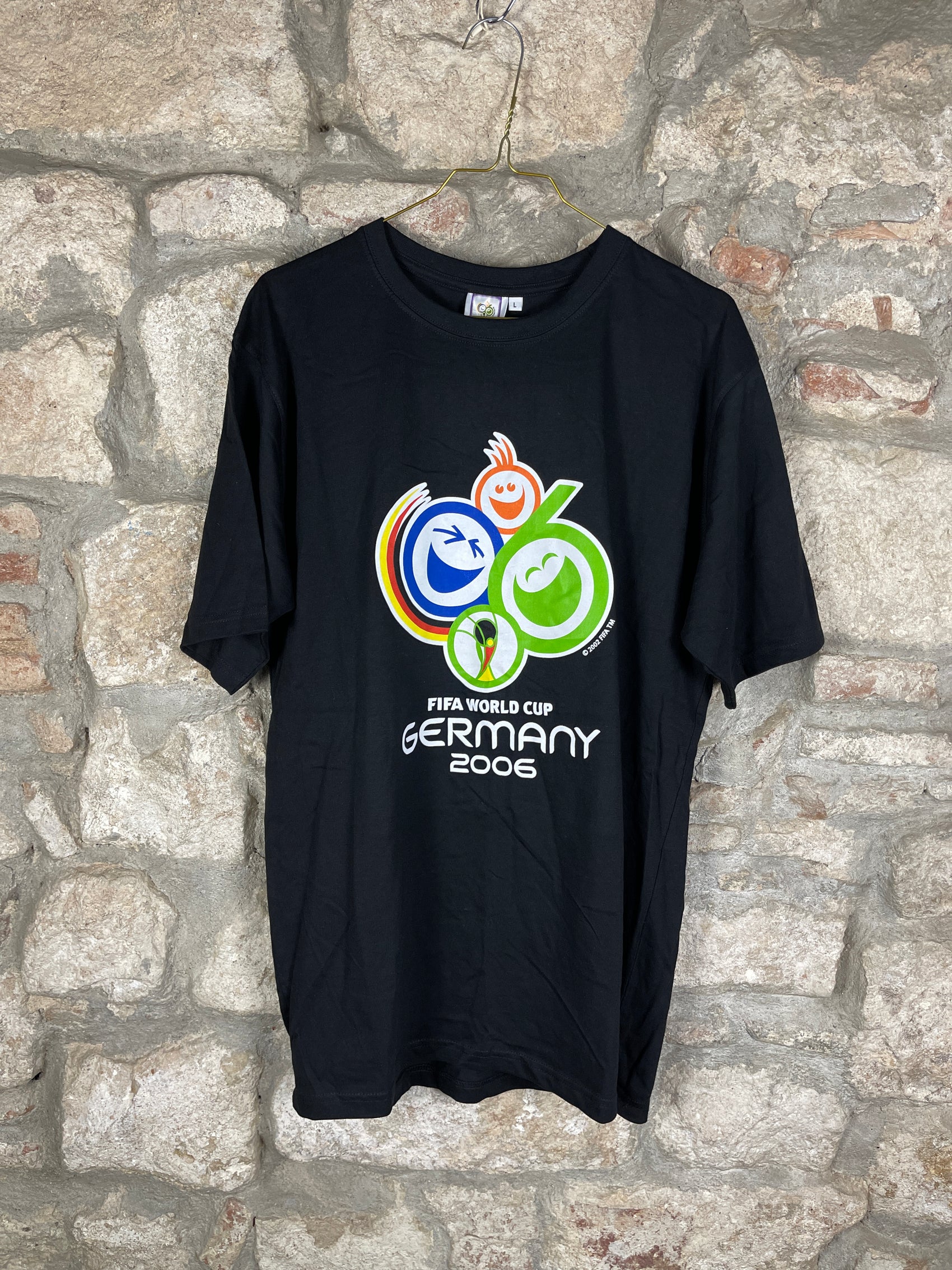 Y2k Fifa Football World Cup Germany T-Shirt Black 2006 Deadstock L