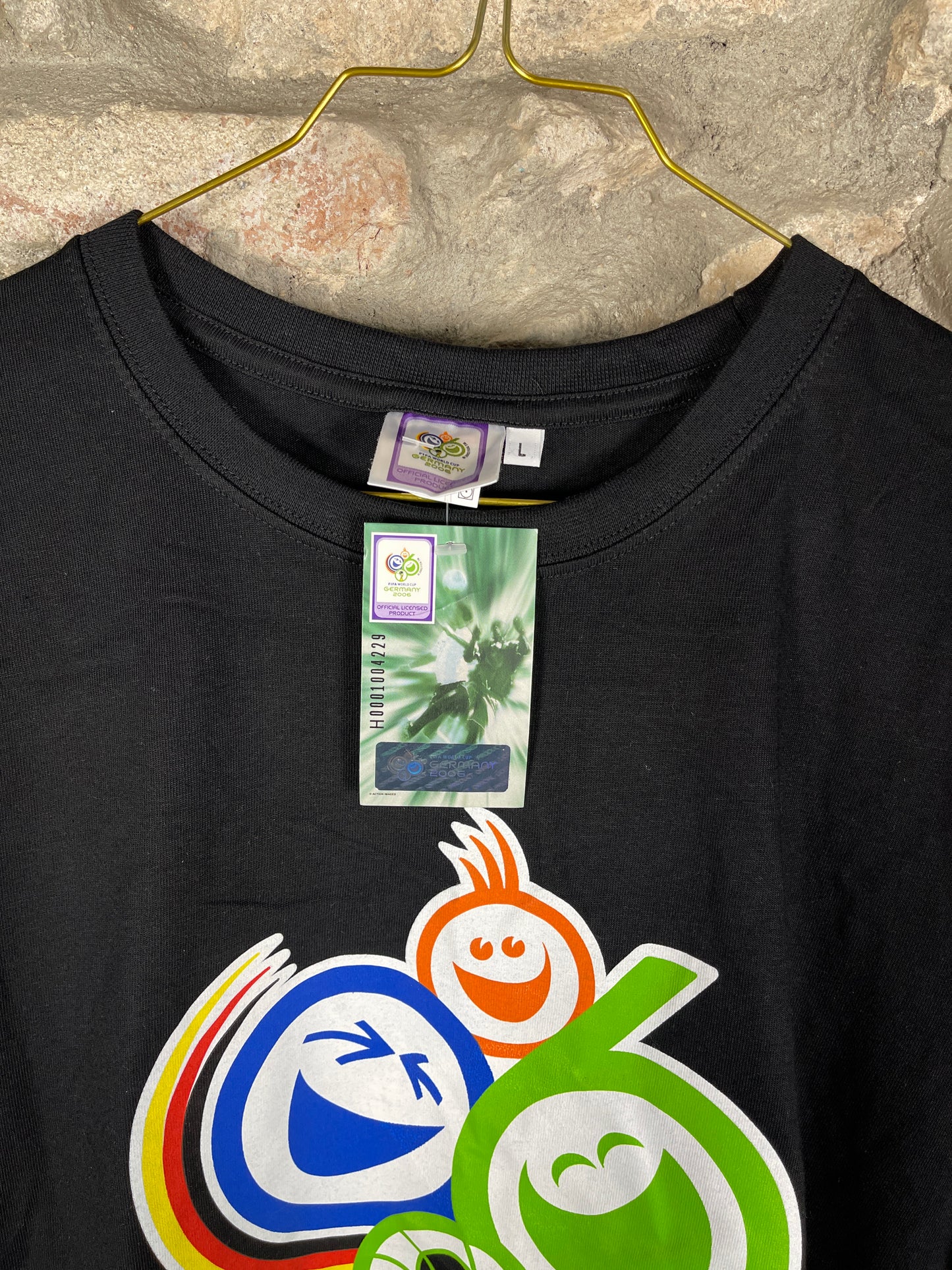 Y2k Fifa Football World Cup Germany T-Shirt Black 2006 Deadstock L