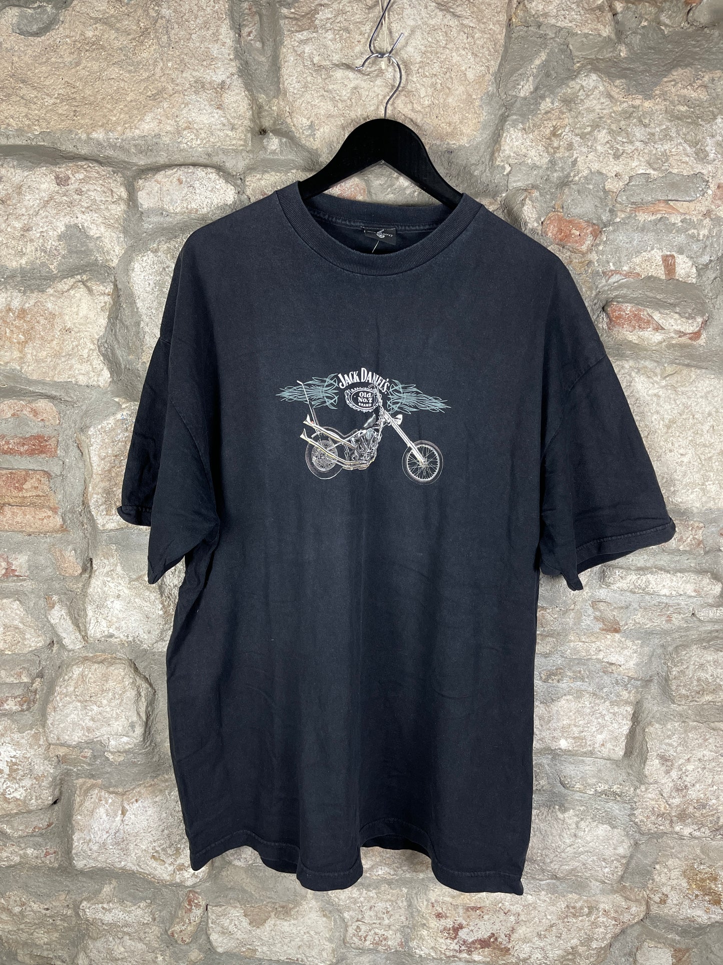 Y2K Jack Daniels Biker T-Shirt Motorcycle 2004 XL/XXL