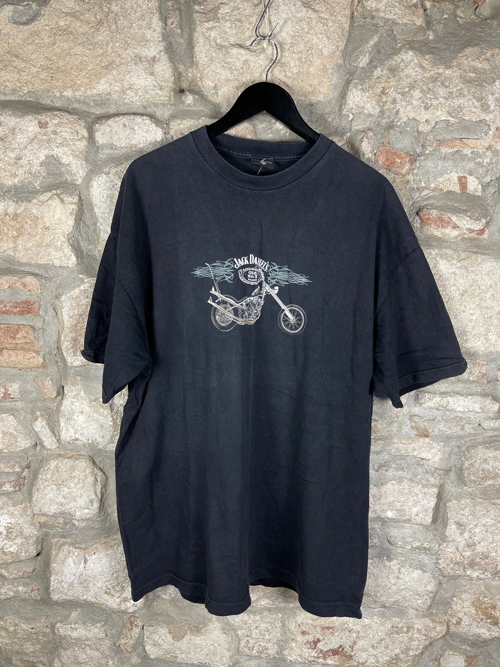 Y2K Jack Daniels Biker T-Shirt Motorcycle 2004 XL/XXL