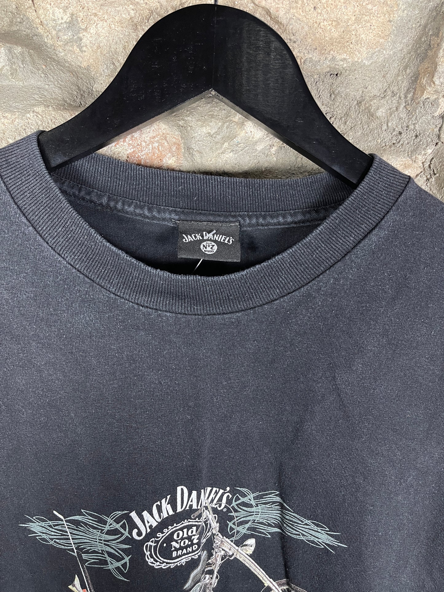 Y2K Jack Daniels Biker T-Shirt Motorcycle 2004 XL/XXL