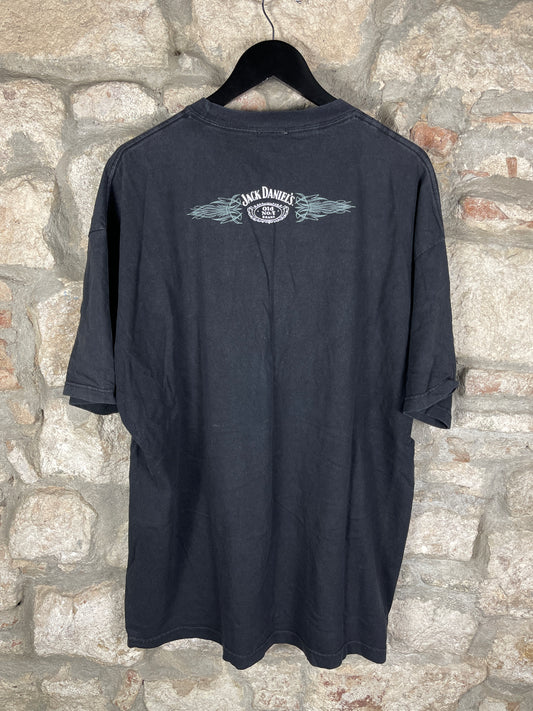 Y2K Jack Daniels Biker T-Shirt Motorcycle 2004 XL/XXL