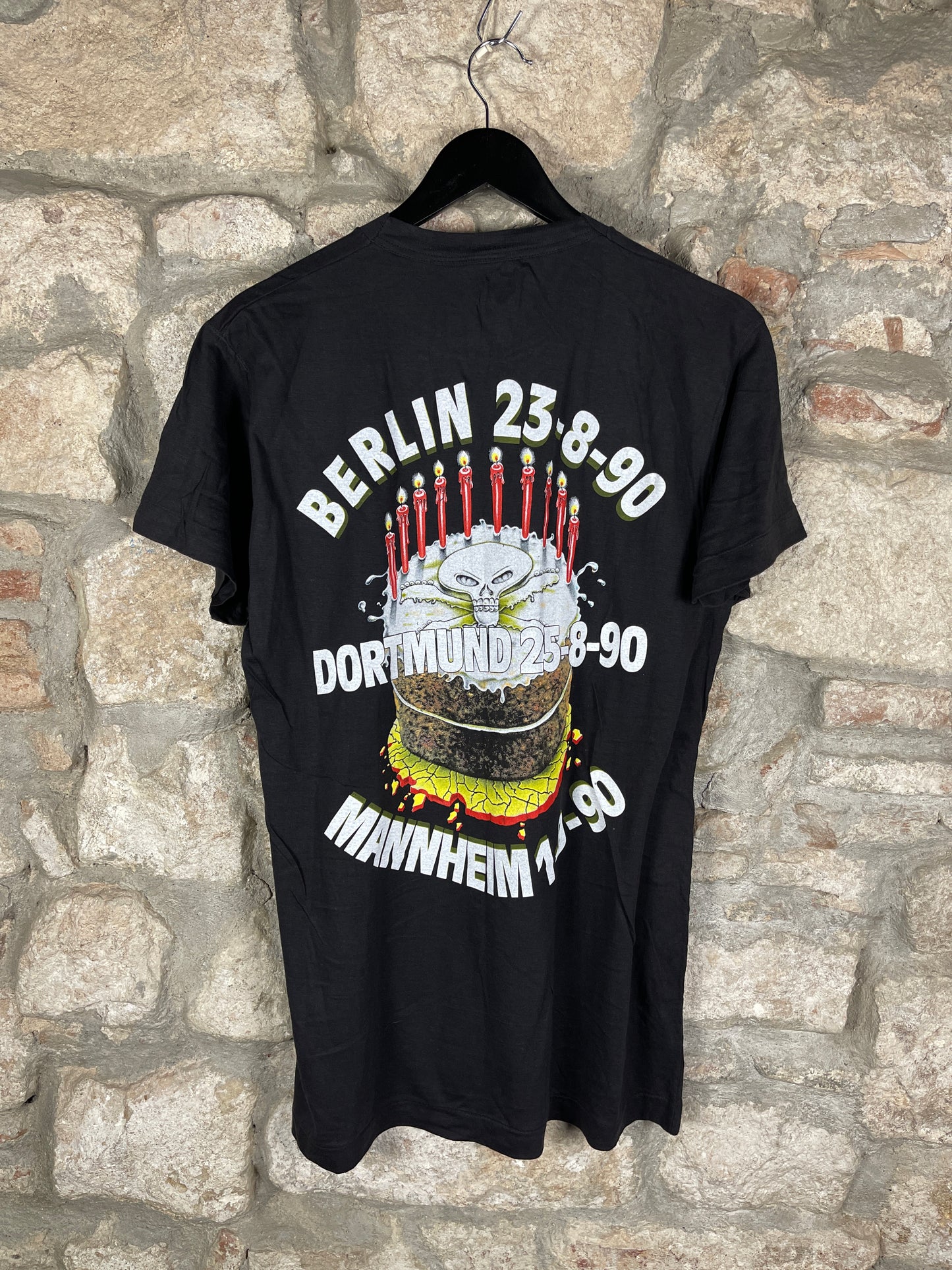 Vintage Super Rock T-Shirt Black 1990 L
