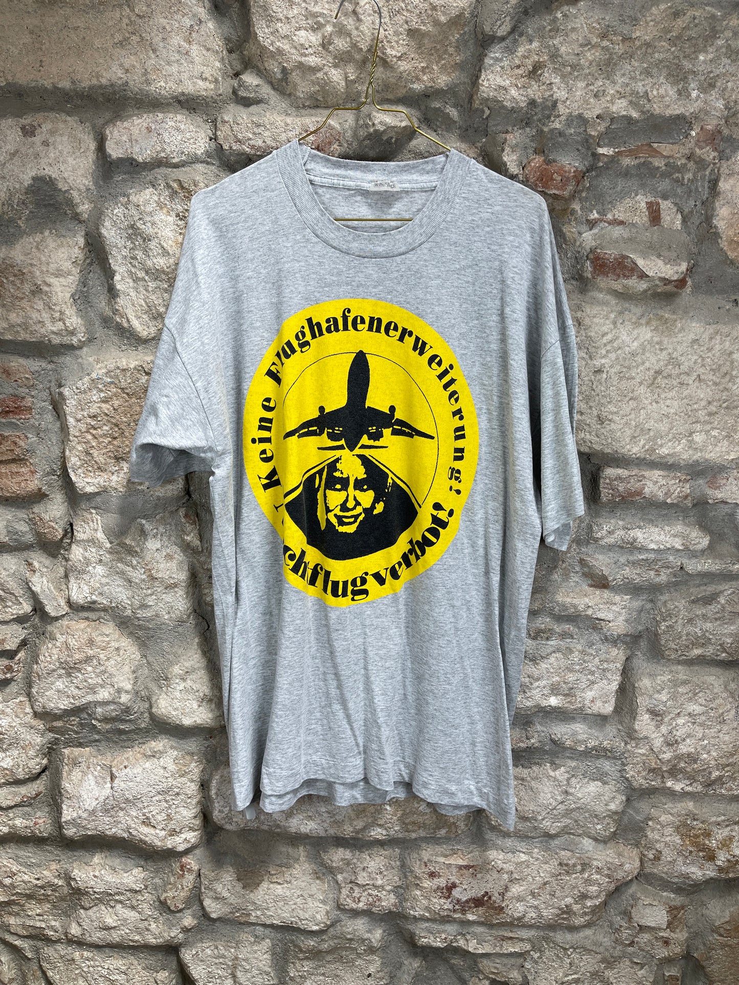 Vintage Airport Frankfurt T-Shirt Gray XL