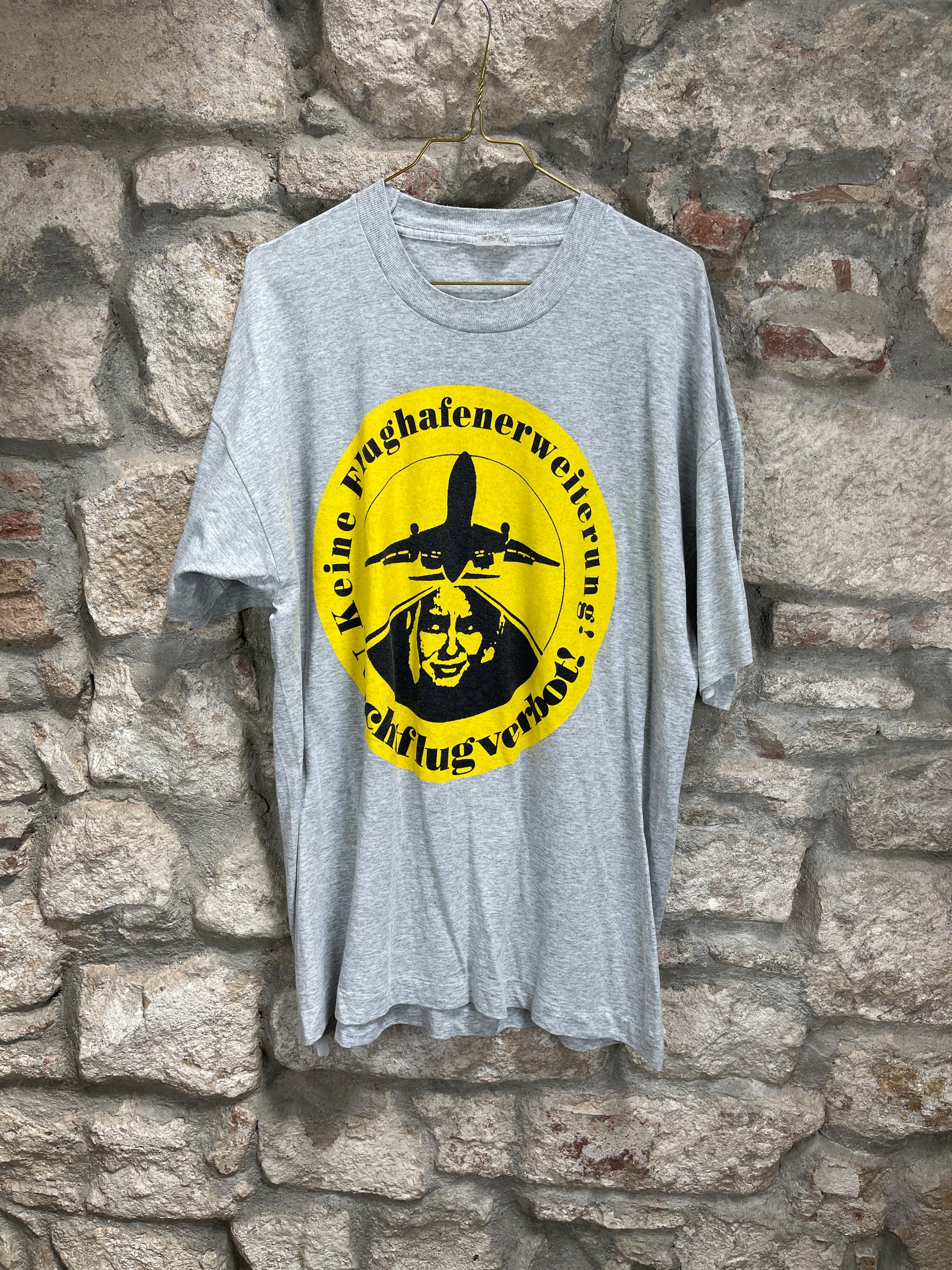 Vintage Airport Frankfurt T-Shirt Gray XL