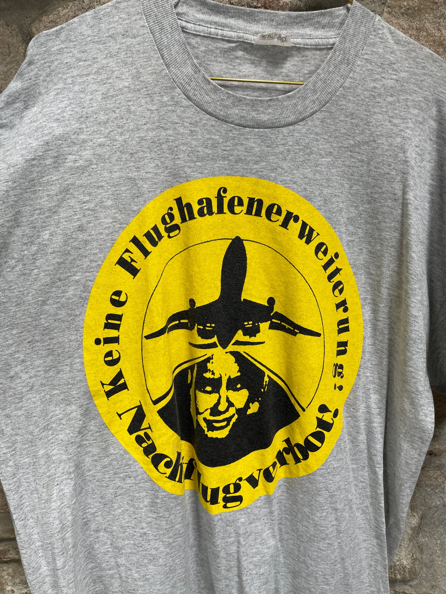 Vintage Airport Frankfurt T-Shirt Gray XL
